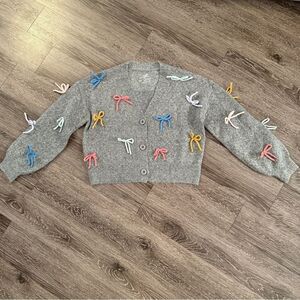 T by Talia Bow Cardigan New